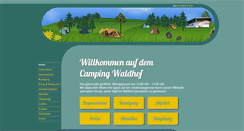 Desktop Screenshot of campingwaldhof.ch