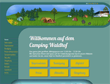 Tablet Screenshot of campingwaldhof.ch